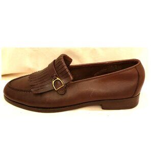 TRAFALGAR Italy Men's Loafers Shoes Size~10 Brown Leather